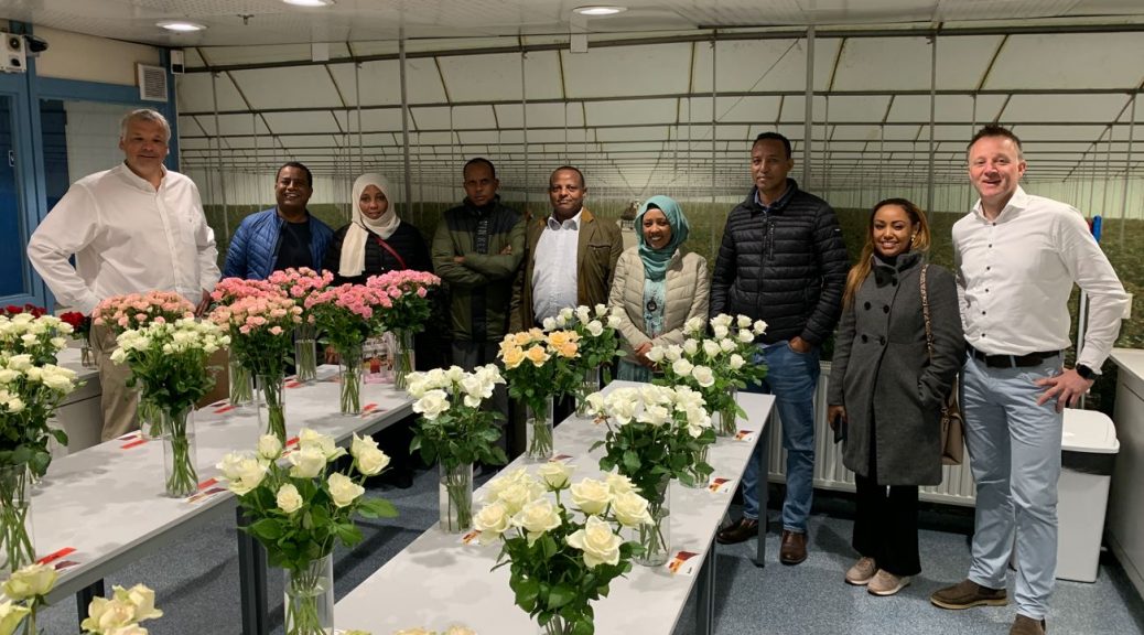 Ethiopische delegatie op bezoek in Aalsmeer