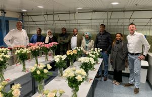 ethiopische delegatie, Ethiopische delegatie op bezoek in Aalsmeer